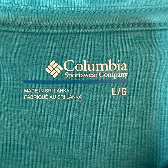 Columbia Women's LARGE Teal Activewear Shirt Top - NWOT - Picture 3 of 7